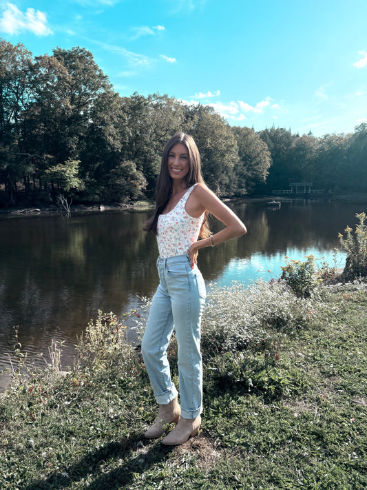 FLORAL BODYSUIT