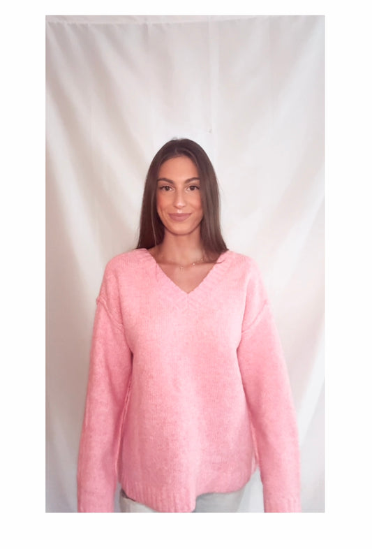 PINK OVERSIZED SWEATER